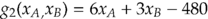 $g_2[x_A_, x_B] = 6x_A + 3x_B - 480$